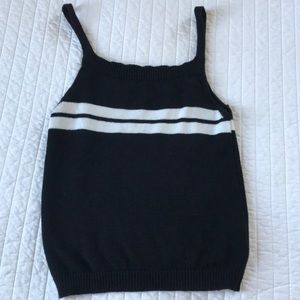 Brandy Melville - black and white knit top
